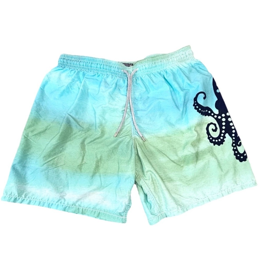 Vilebrequin Swim Shorts Octopus‎ Print Men’s Xxl Blue Green - Picture 2 of 10
